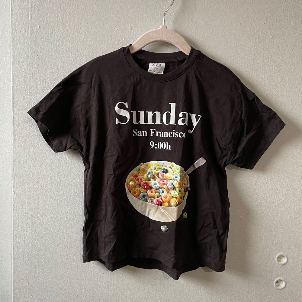Zara Girls Sunday T-shirt size 6